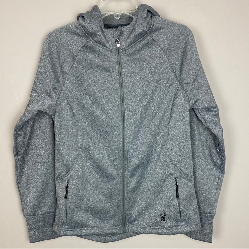 NWT Spyder women’s Heather grey jacket zip up hoodie medium